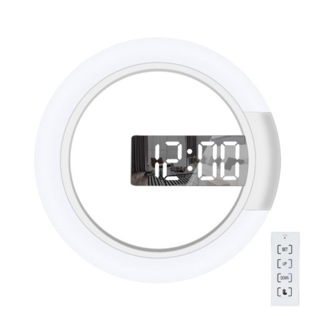 LED Ring Lamp Wall Clock | Kalsten