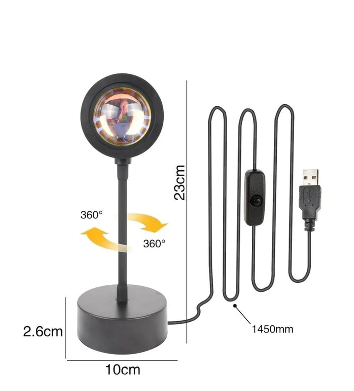 Sunset Lamp with 4 Colors - GlowSphere | Kalsten