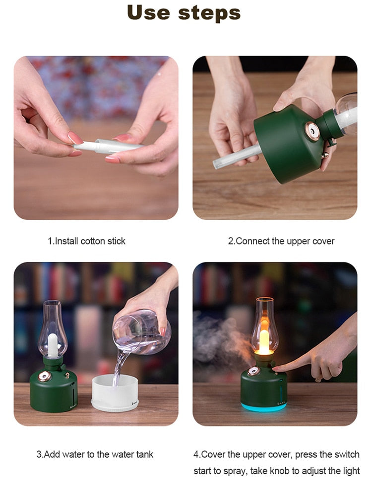 Retro Air Humidifier Wireless Aroma Diffuser Lamp | Kalsten