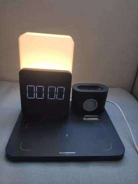 Modern Alarm Clock Wireless Charger Desk Lamp | Kalsten