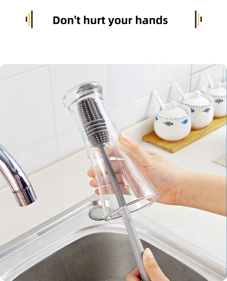 Kalsten | Long Handle Silicone Easy Glass Cleaning Brush