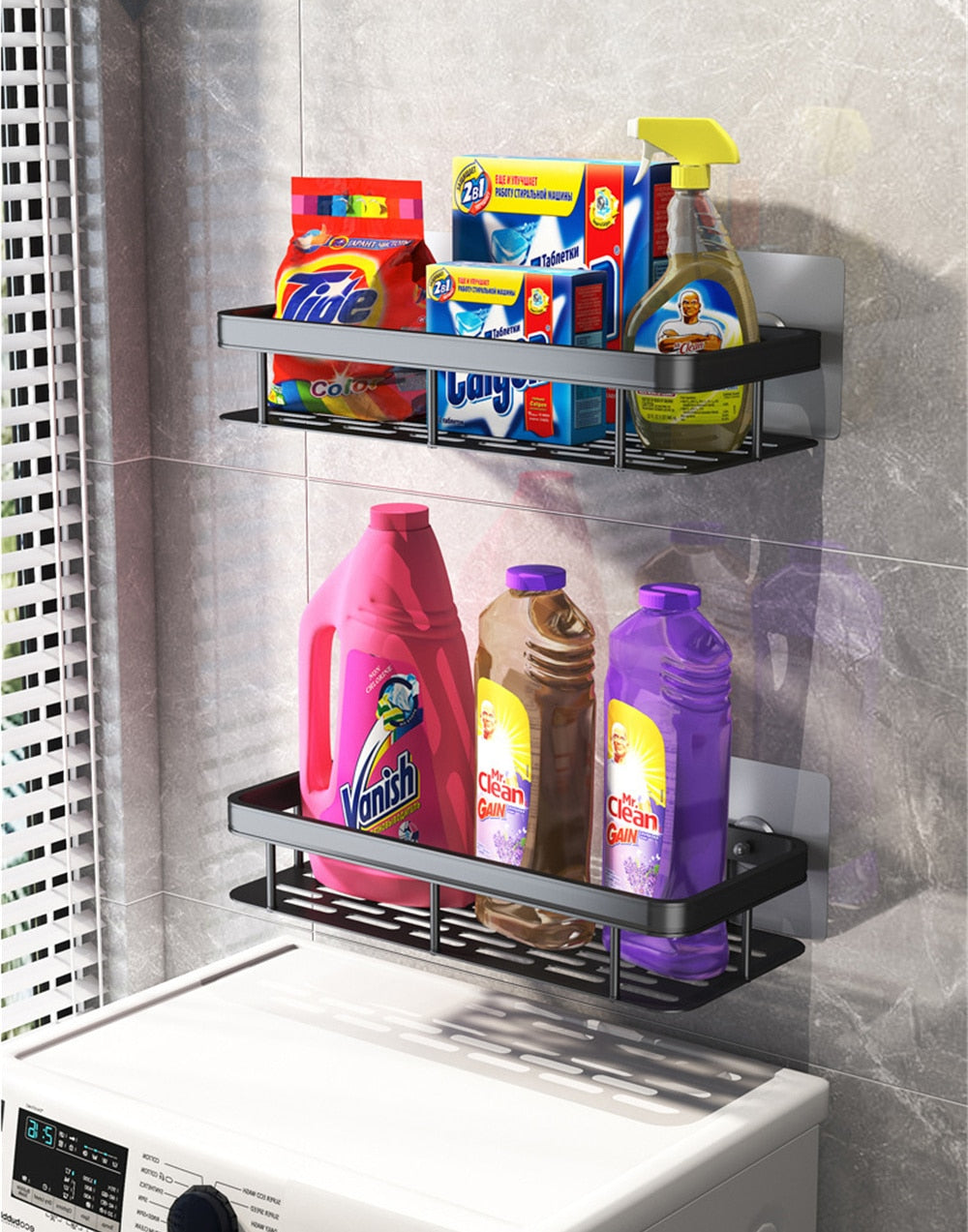 Metal Suction Cup Bath Stand