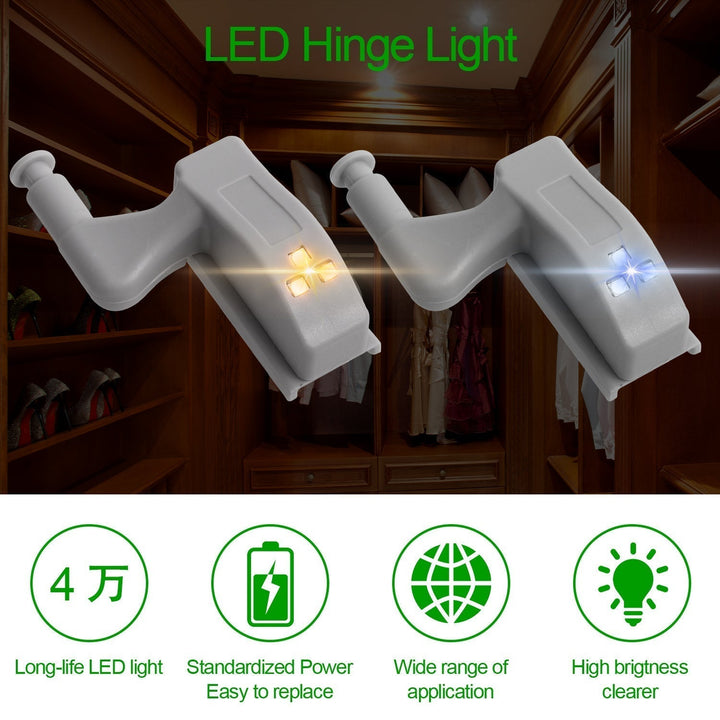 10pcs LED Sensor Hinge Wardrobe Lamp | Kalsten