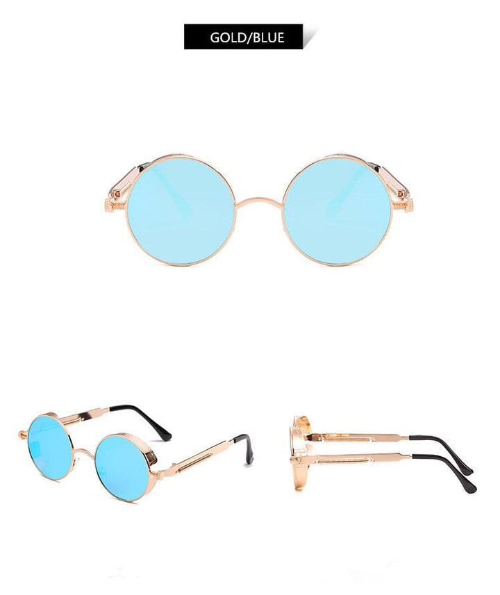 Creative Round Retro Round Metal Sunglasses | Kalsten