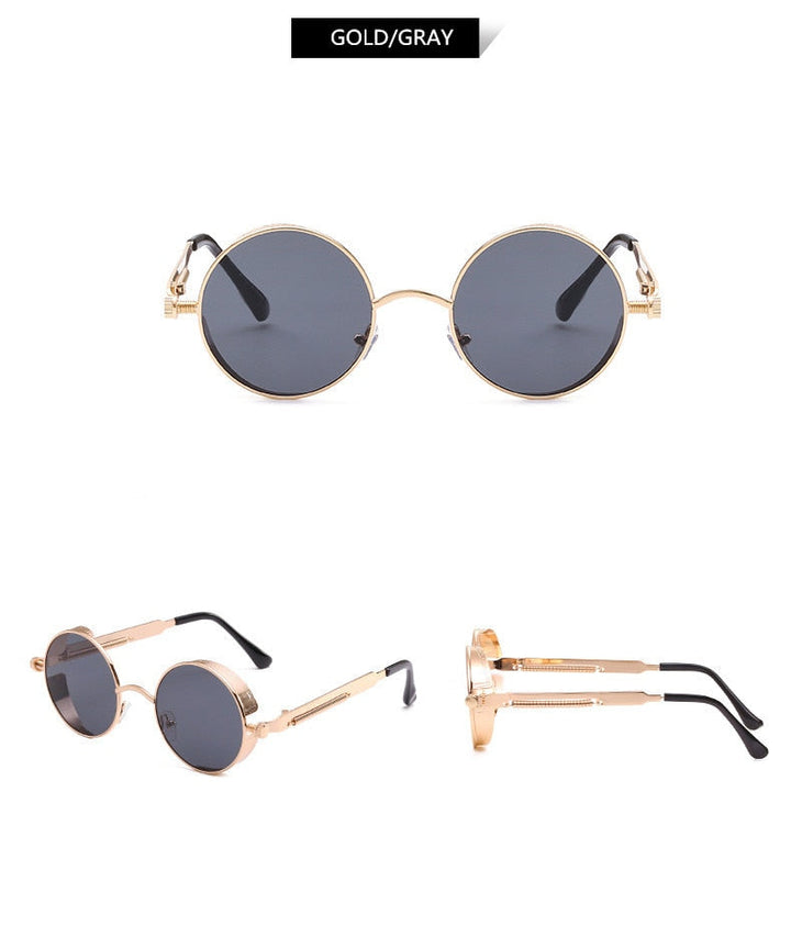 Creative Round Retro Round Metal Sunglasses | Kalsten