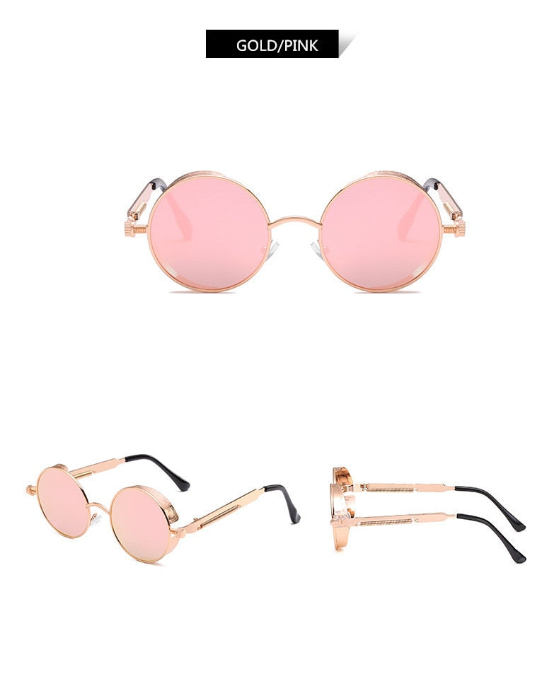 Creative Round Retro Round Metal Sunglasses | Kalsten