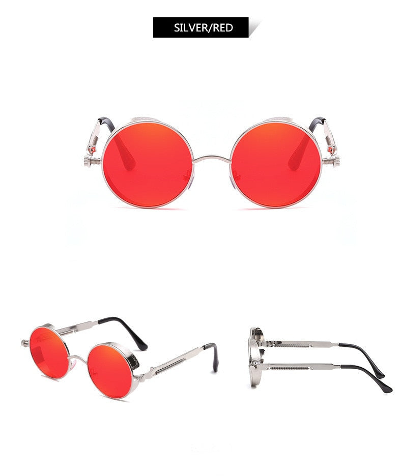 Creative Round Retro Round Metal Sunglasses | Kalsten