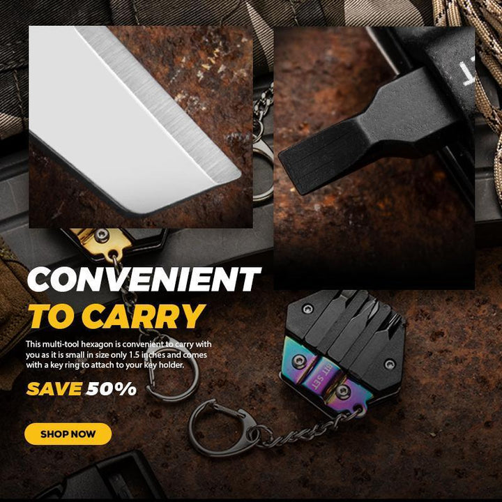 Multifunctional Hexagon Outdoor EDC Survival Tool | Kalsten