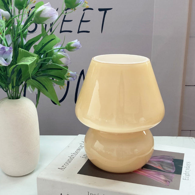 Creative Mushroom Glass Mushroom Table Lamp | Kalsten