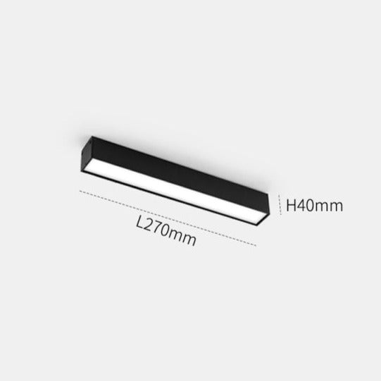 Wall-Mounted Black Continuous Magnetic Track System Light | Kalsten