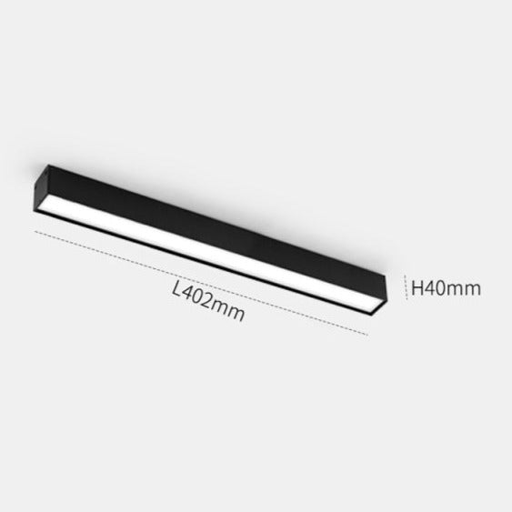 Wall-Mounted Black Continuous Magnetic Track System Light | Kalsten