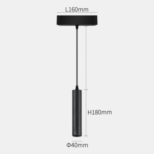 Wall-Mounted Black Continuous Magnetic Track System Light | Kalsten