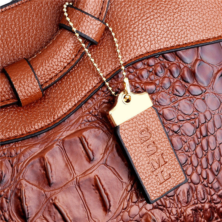 Kalsten | Vintage Crocodile-Embossed Bag with Handcrafted Details