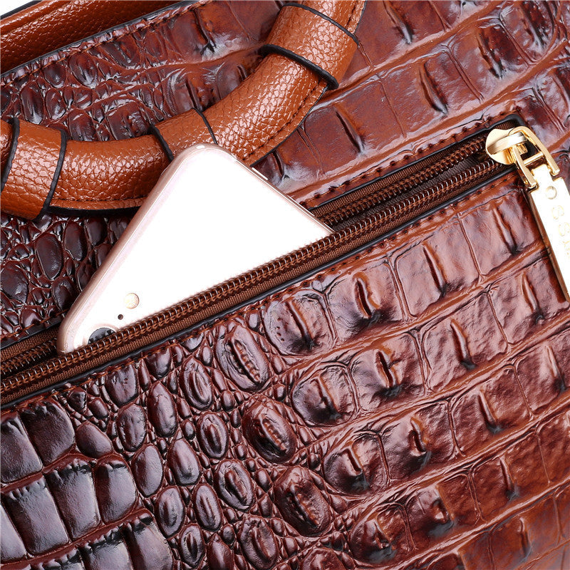 Kalsten | Vintage Crocodile-Embossed Bag with Handcrafted Details