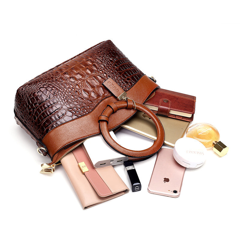 Kalsten | Vintage Crocodile-Embossed Bag with Handcrafted Details