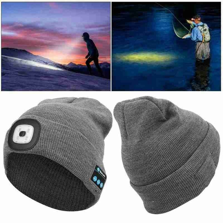 Unisex Bluetooth Speaker Headlamp Beanie Hat | Kalsten