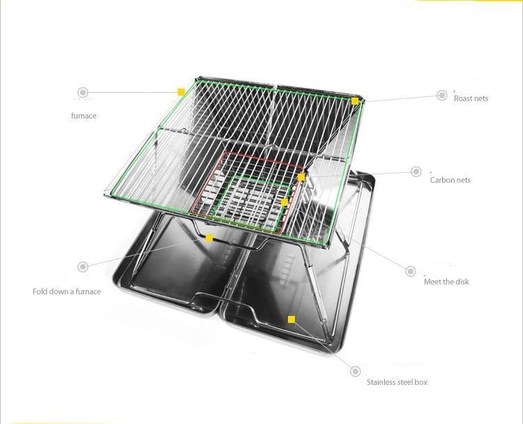Foldable Portable Mini Travel Camping Grill | Kalsten