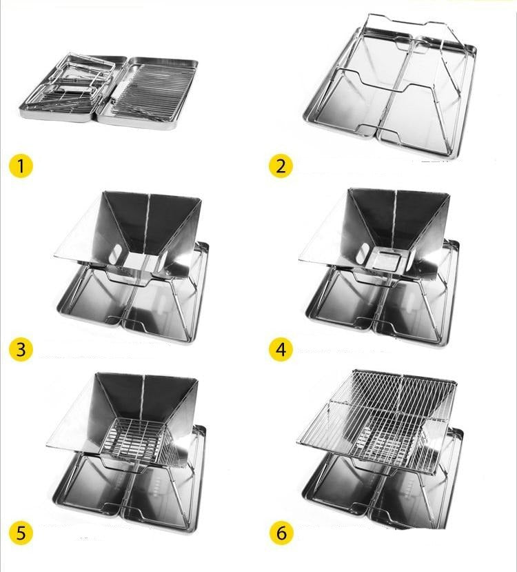Foldable Portable Mini Travel Camping Grill | Kalsten