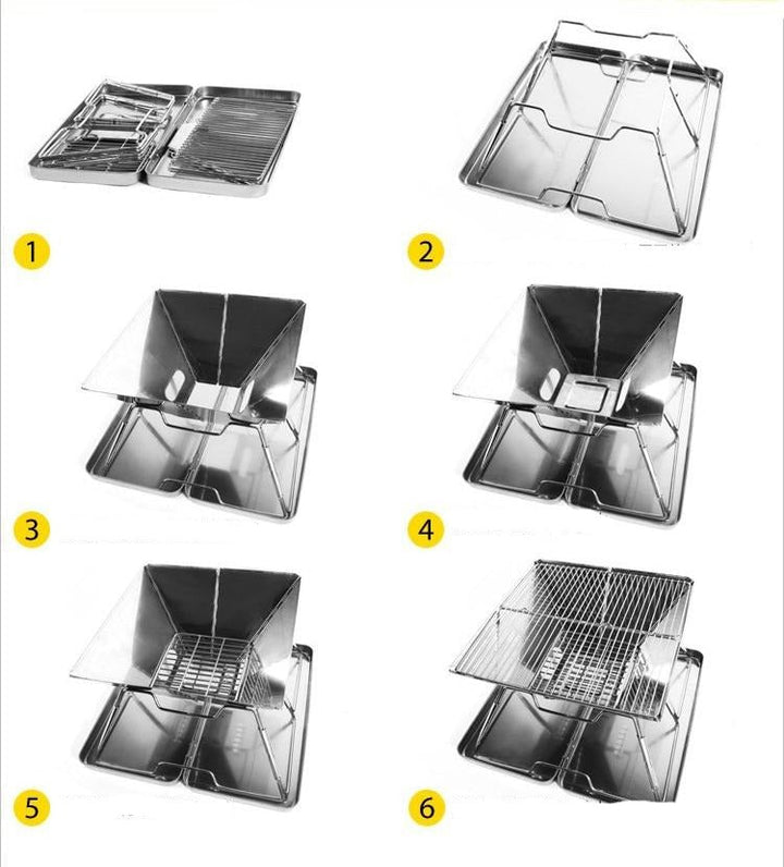 Foldable Portable Mini Travel Camping Grill | Kalsten