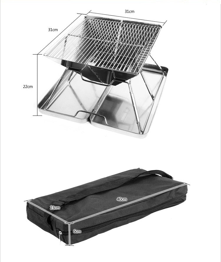 Foldable Portable Mini Travel Camping Grill | Kalsten