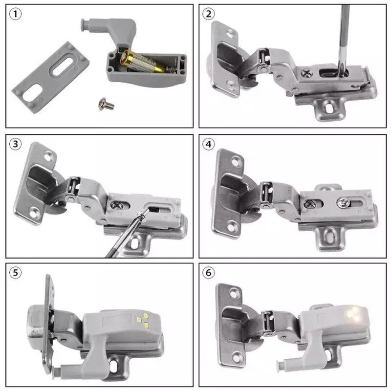 10pcs LED Sensor Hinge Wardrobe Lamp | Kalsten