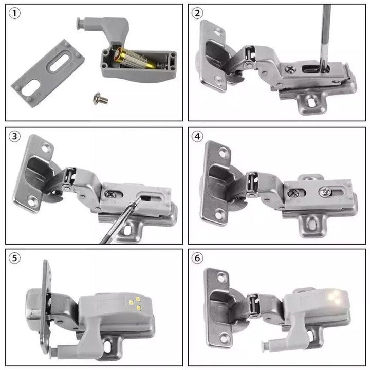 10pcs LED Sensor Hinge Wardrobe Lamp | Kalsten