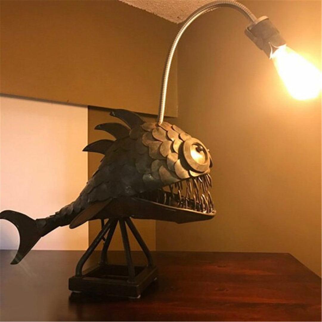 Creative Iron Angler Fish Desk Lamp | Kalsten