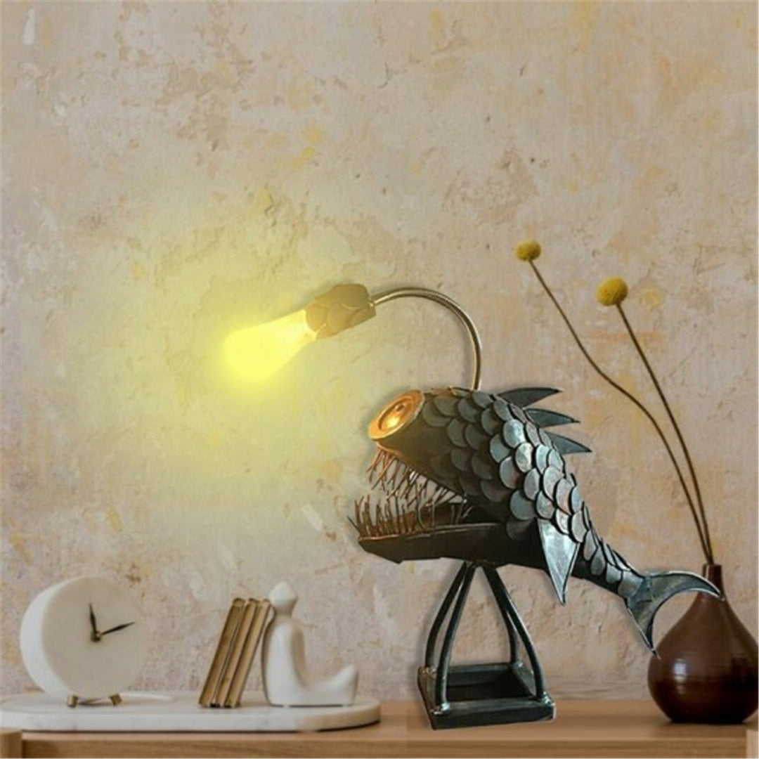 Creative Iron Angler Fish Desk Lamp | Kalsten