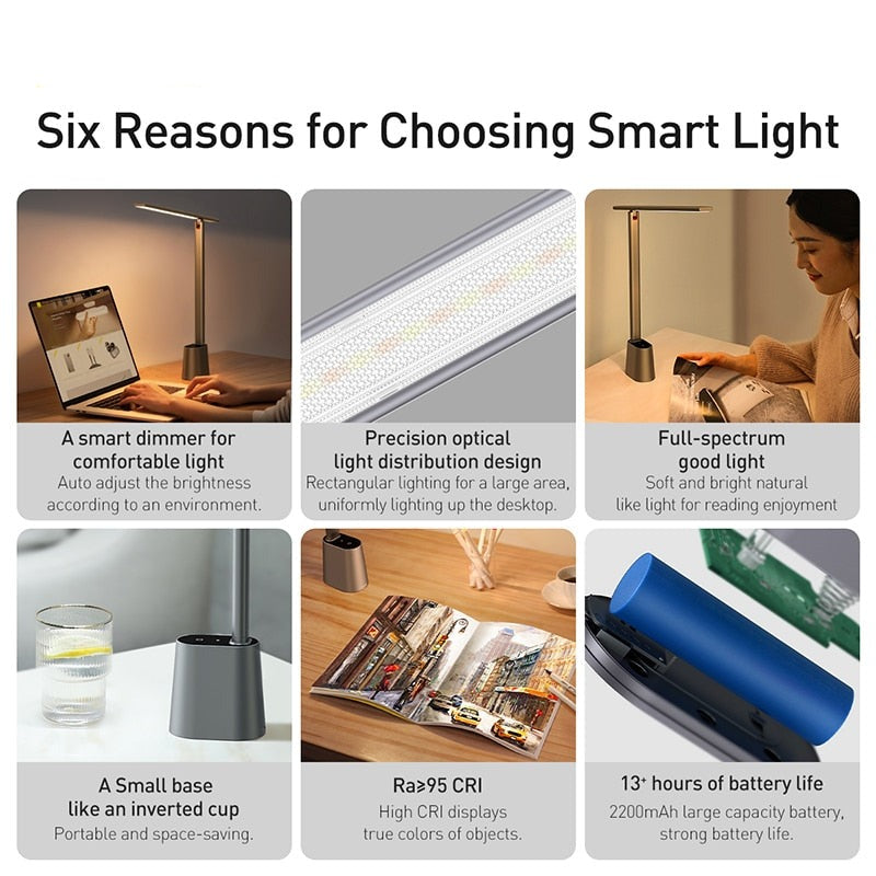 Elegant Eye Protect Dimmable Smart Desk Lamp | Kalsten