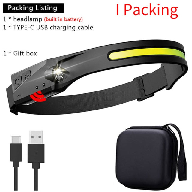 Rechargeable LED Sensor USB Headlamp | Kalsten