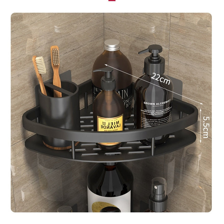 Kalsten | Metal Suction Cup Bathroom Shelves