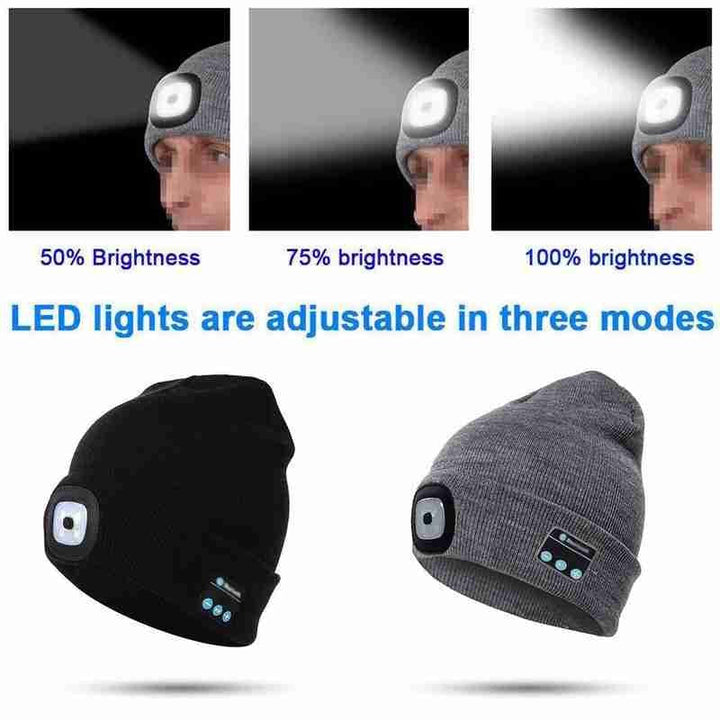 Unisex Bluetooth Speaker Headlamp Beanie Hat | Kalsten