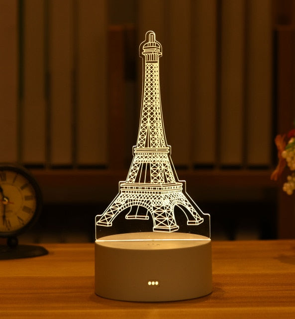 3D Creative Animals Bedside LED Night Lamp | Kalsten