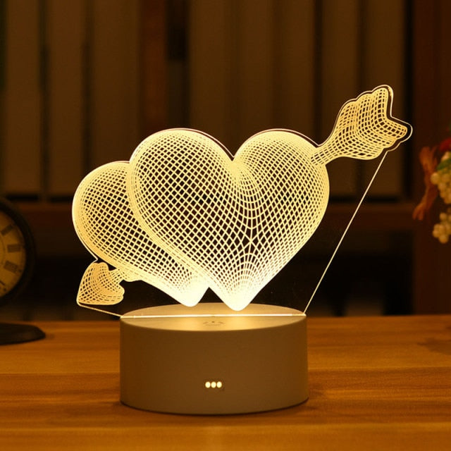 3D Creative Animals Bedside LED Night Lamp | Kalsten