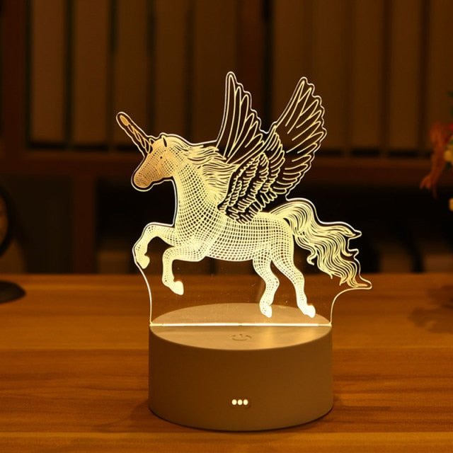 3D Creative Animals Bedside LED Night Lamp | Kalsten