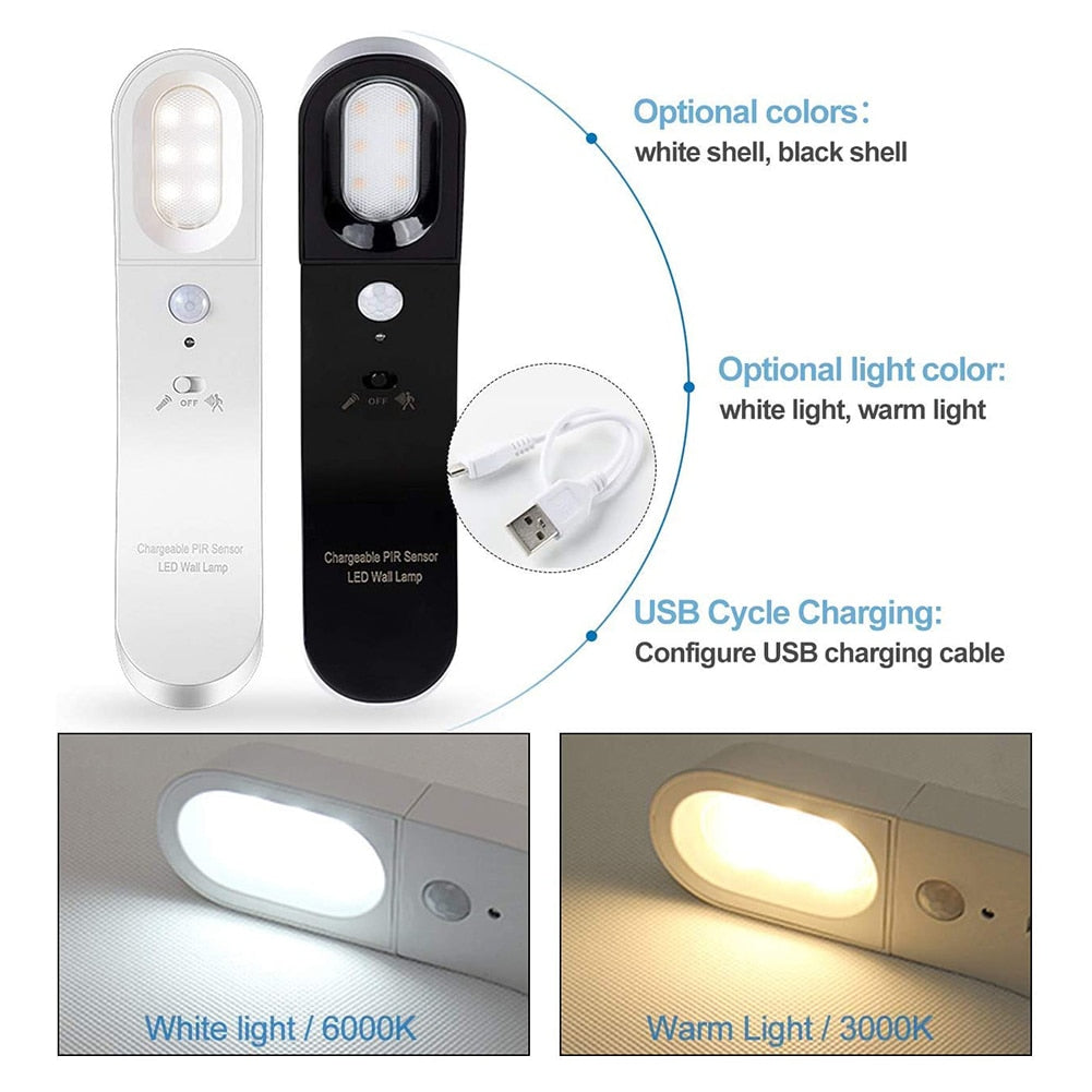 Motion Sensor Rotatable LED Wall Lamp | Kalsten