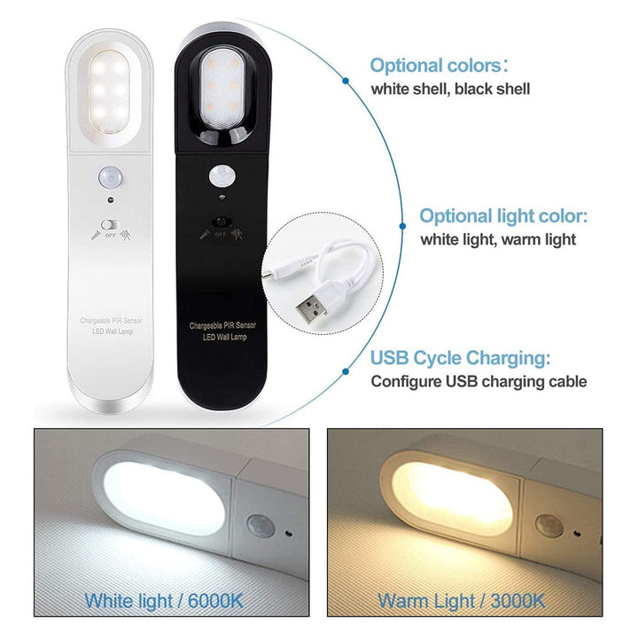 Motion Sensor Rotatable LED Wall Lamp | Kalsten