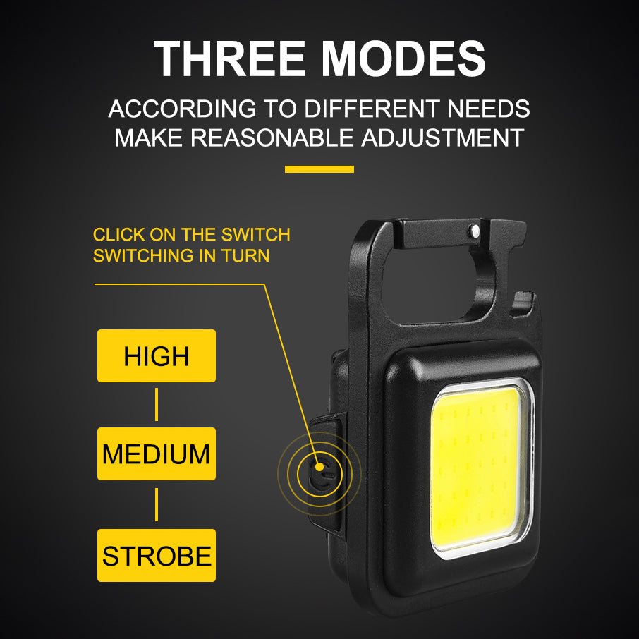 Mini Magnetic Pocket Keychain Flashlight | Kalsten