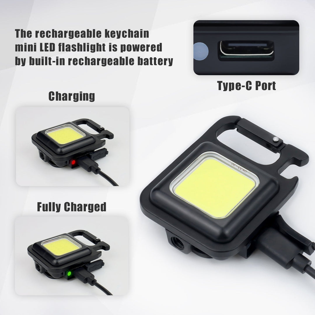 Mini Magnetic Pocket Keychain Flashlight | Kalsten