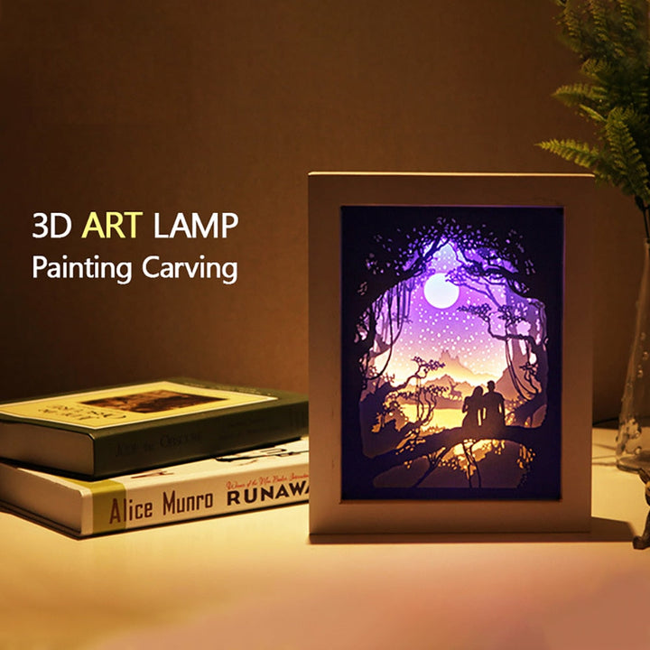 Creative 3D Paper Box LED Night Lamp | Kalsten
