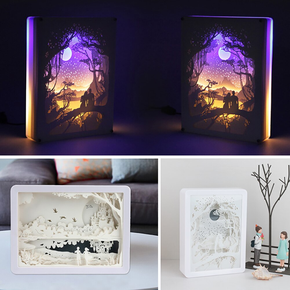 Creative 3D Paper Box LED Night Lamp | Kalsten