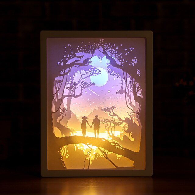 Creative 3D Paper Box LED Night Lamp | Kalsten