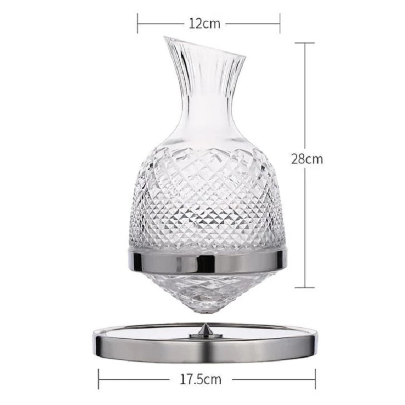 Kalsten | Elegant Crystal Spinning Glass Wine Decanter