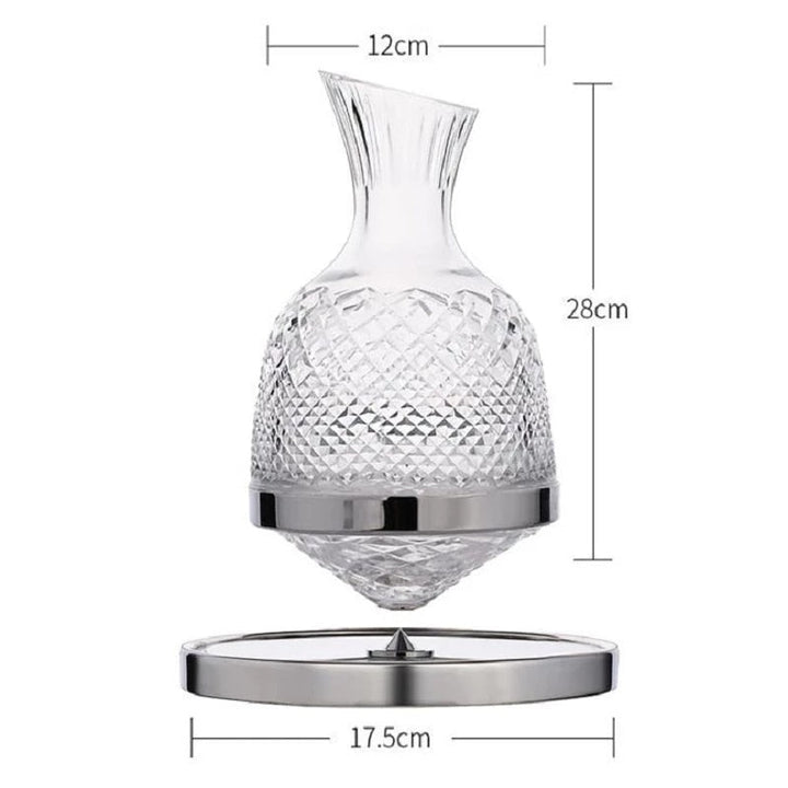 Kalsten | Elegant Crystal Spinning Glass Wine Decanter