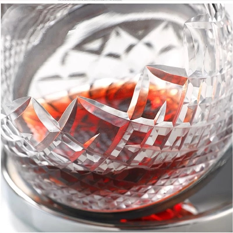 Kalsten | Elegant Crystal Spinning Glass Wine Decanter