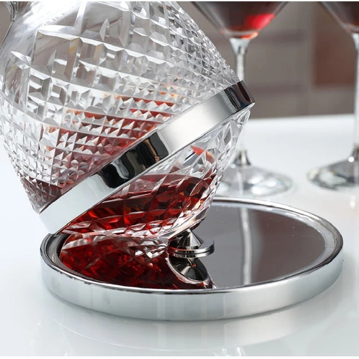 Kalsten | Elegant Crystal Spinning Glass Wine Decanter