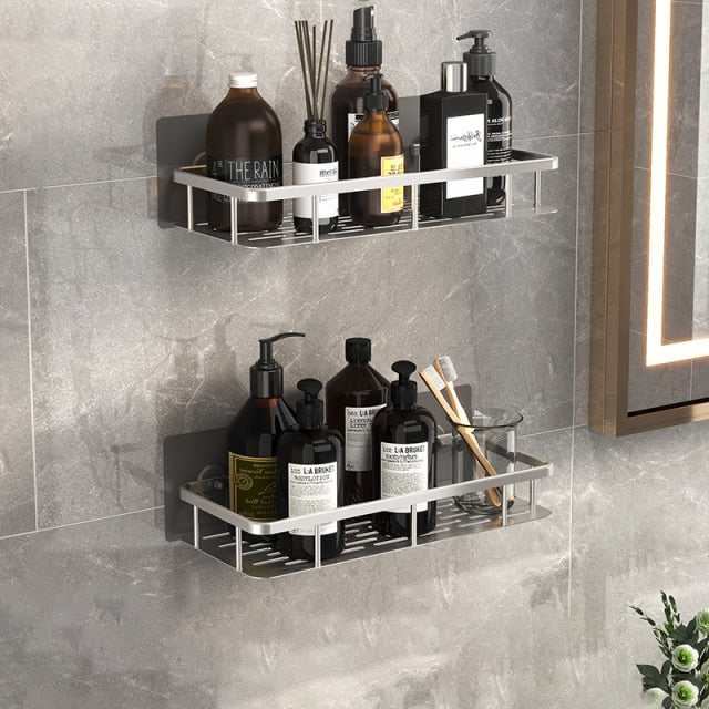 Kalsten | Metal Suction Cup Bathroom Shelves