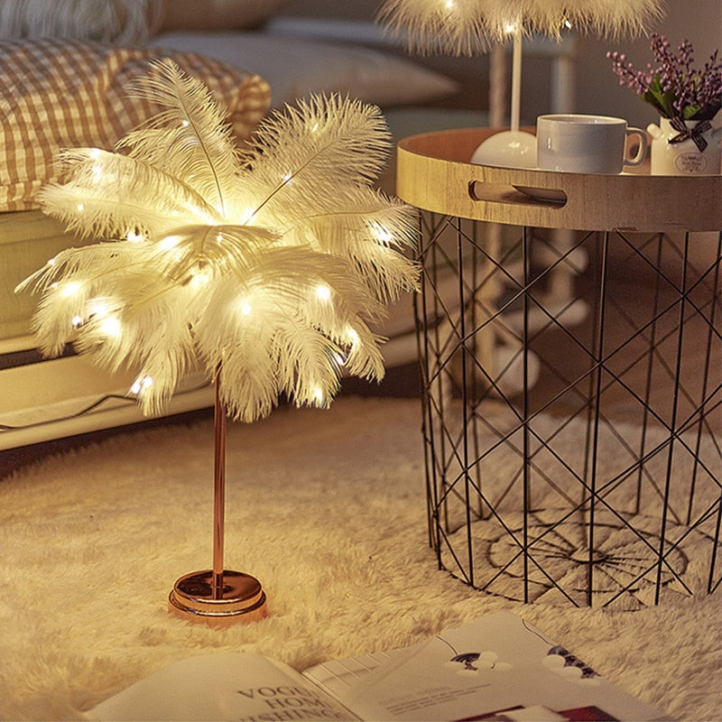 Feather Palm Creative Table Lamp | Kalsten