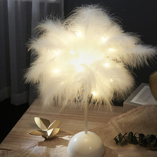 Feather Palm Creative Table Lamp | Kalsten