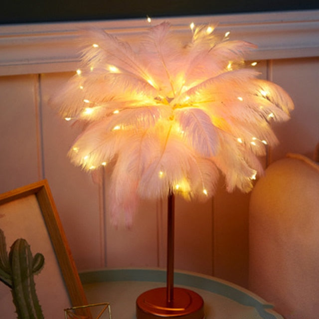 Feather Palm Creative Table Lamp | Kalsten